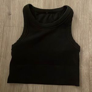 Alo Yoga Seamless Delight High Neck Bra Black